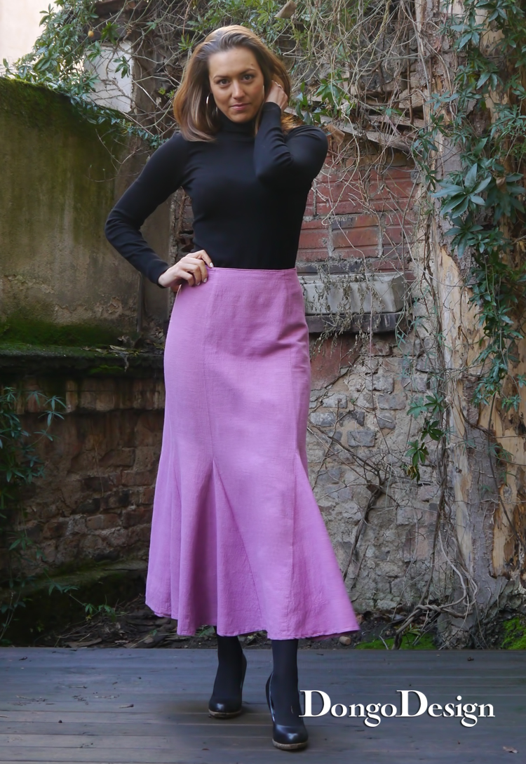 Buy Sag Harbor Womens Pullon Godet Skirt Hot Pink XL at Amazonin