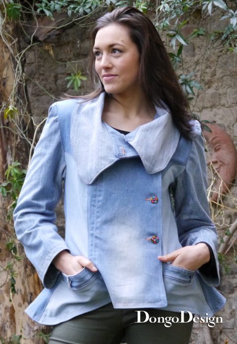Upcycling Jeansjacke