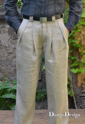 Men's Pleated Trousers